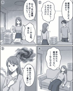 やる気が出ない理由と対処法を解説する漫画画像.