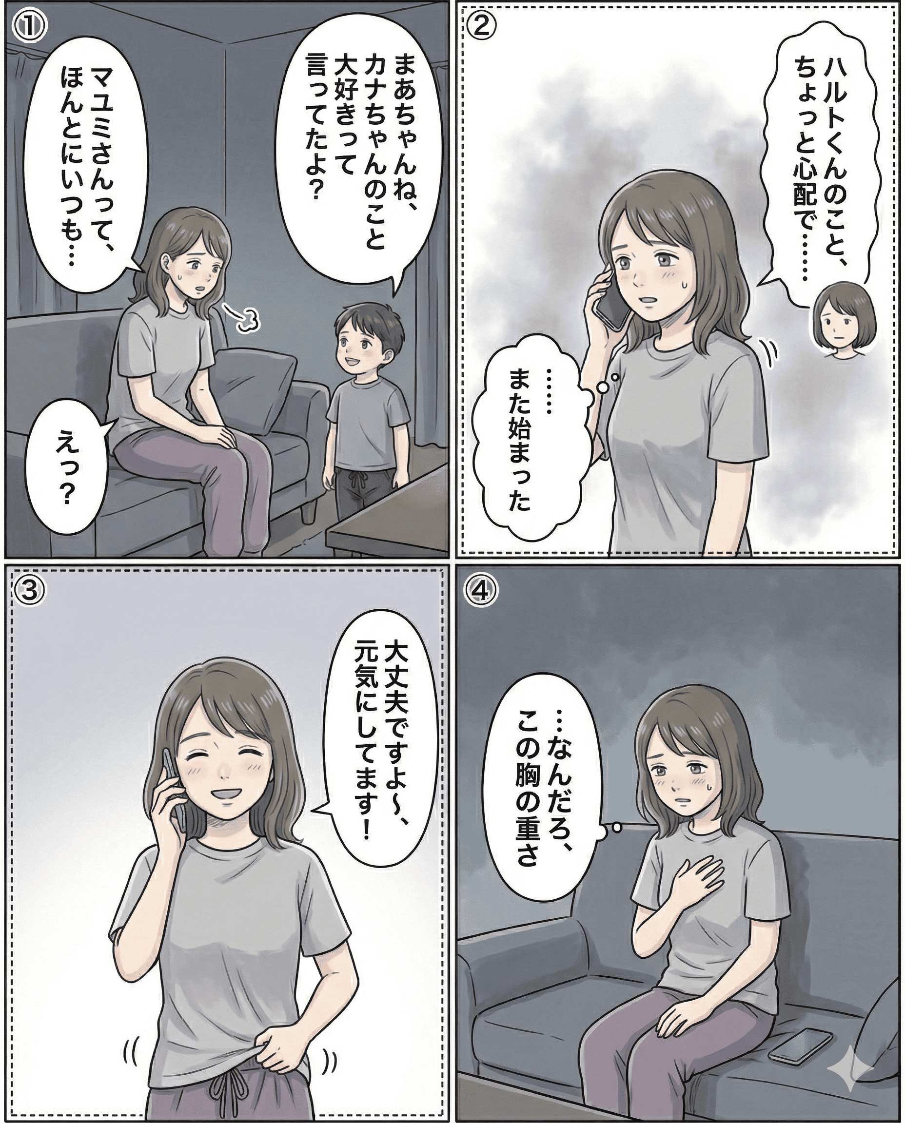 感情日記のイラスト、レッテル貼りとその心理を描写.