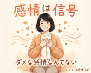 感情を大切にし、ダメな感情を受け入れることの重要性.